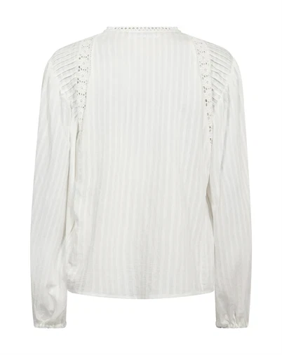 Co´Couture - SenneCC Lace Bluse - White